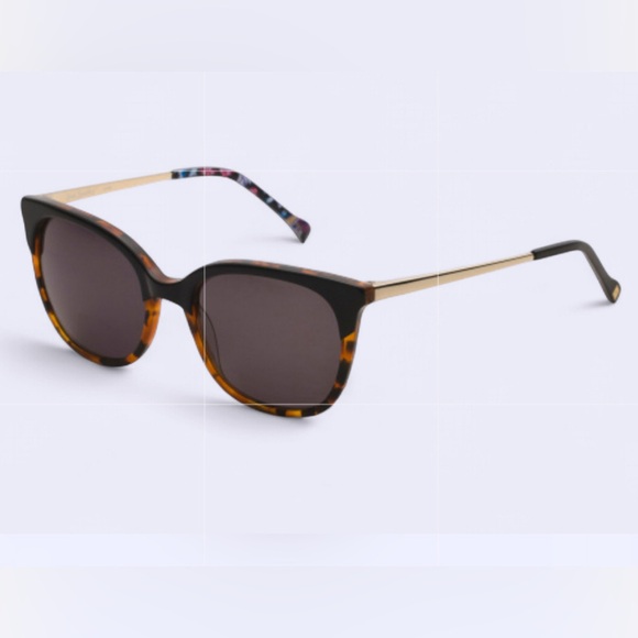 VERA BRADLEY 54mm cat eye Sunglasses -Black multi Tortoiseshell-brand new - Picture 1 of 12